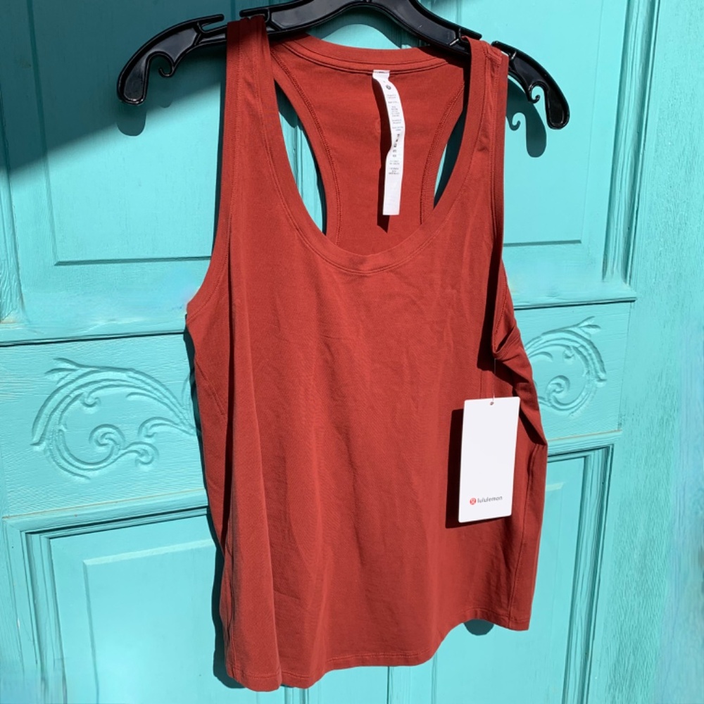 NWT Lululemon Love Tank Burnt Orange Size 8